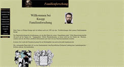 Desktop Screenshot of familienforschung-knopp.de